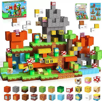 Blocs de construction magnétiques PixelBuild™ - Jouet créatif et éducatif pour enfants
