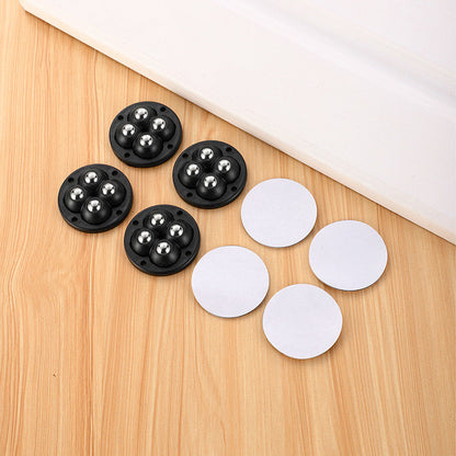 Roulettes pivotantes 360° adhésives GlideEase™ - Installation facile pour meubles et rangements