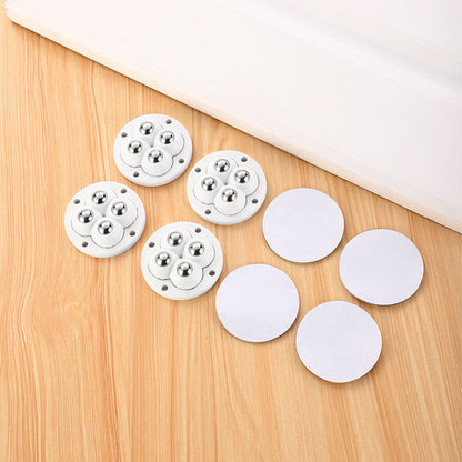 Roulettes pivotantes 360° adhésives GlideEase™ - Installation facile pour meubles et rangements