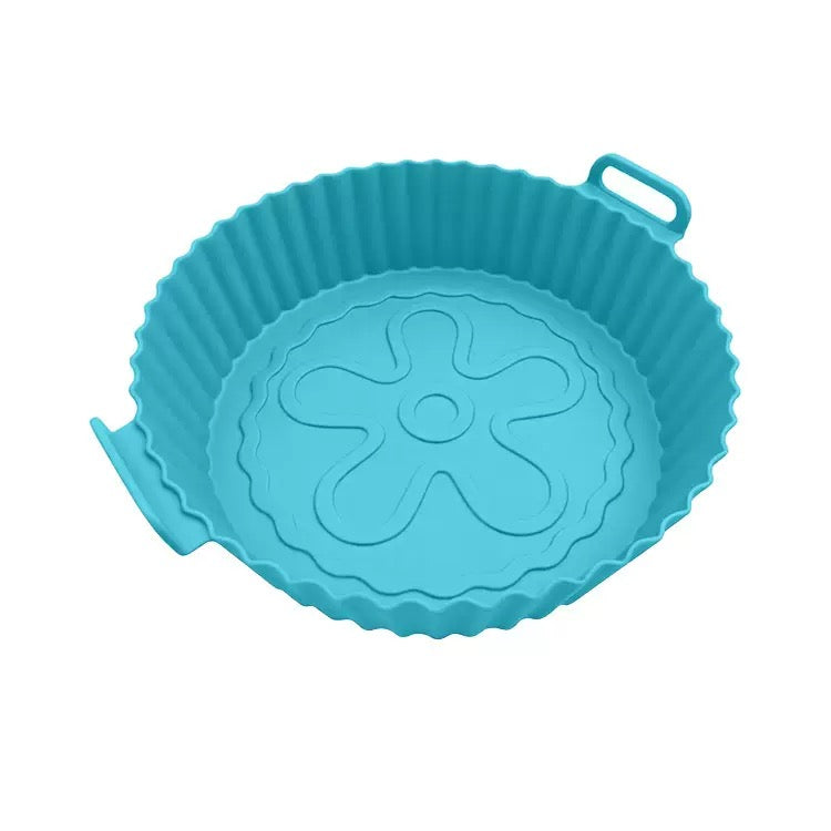 OmniLiving™  Moules en Silicone Réutilisables pour Airfryer | Paniers de Cuisson Antiadhésifs