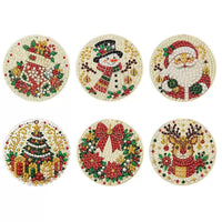 Motif rond classique (lot de 6 avec perles)