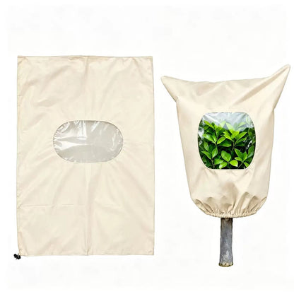 Housse d'hivernage pour plantes OmniLiving™ | Tissu non-tissé résistant avec cordon de serrage