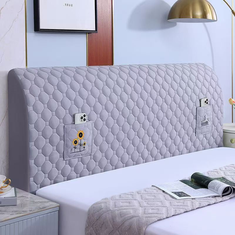 VaraLiving™ Housse Extensible de Tête de Lit en Velours