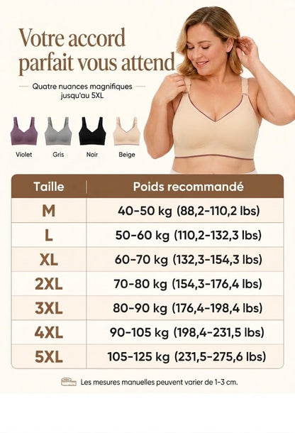 Soutien-Gorge Sans Armature avec Broderie Papillon – 1 ACHETÉ = 1 OFFERT (Pack de 2)