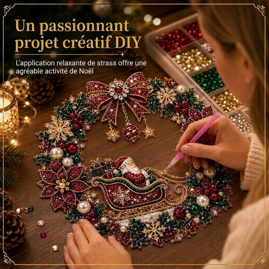 VaraLiving™ Kit Peinture Diamant de Noël DIY (Strass & Outils)