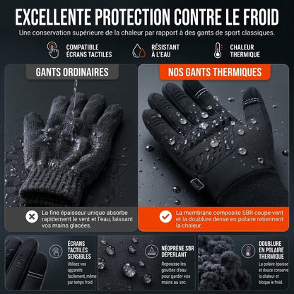 VaraLiving™ Gants d'Hiver Tactiles Imperméables (Vélo & Ski)