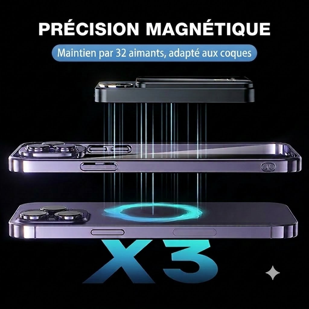 Batterie Externe Magnétique 10000mAh – Charge Rapide Filaire 22.5W & Sans Fil 15W