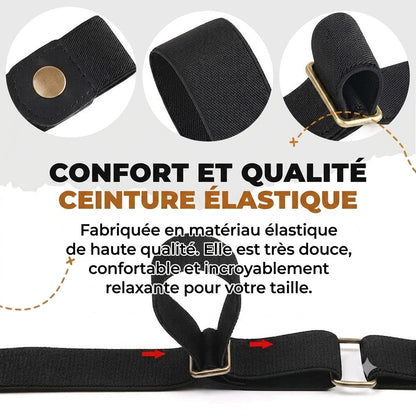 [ACHETEZ 1, OBTENEZ-EN 1 GRATUIT] Ceinture élastique invisible sans boucle GlideFlex™ | Ceinture confortable sans boucle