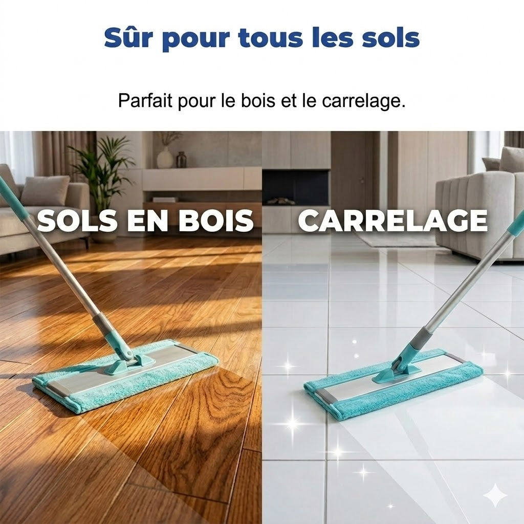Feuilles Nettoyantes Hydrosolubles pour Sols – Éclat Instantané sans Effort