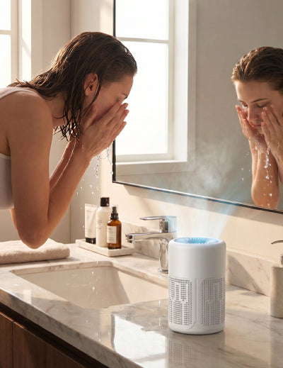 Purificateur d'Air Haute Efficacité pour la Maison – Filtre & Tablette Parfumée Inclus