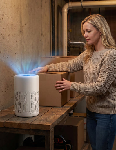 Purificateur d'Air Haute Efficacité pour la Maison – Filtre & Tablette Parfumée Inclus