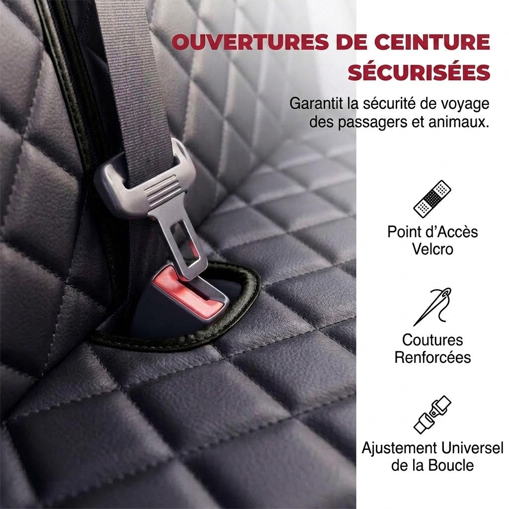 Siège de voiture pliable pour chien NovaPulse™ | Siège auto étanche et sécurisé pour chiens