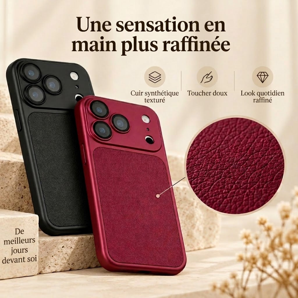 VaraLiving™ Coque de Protection en Cuir de Luxe pour iPhone
