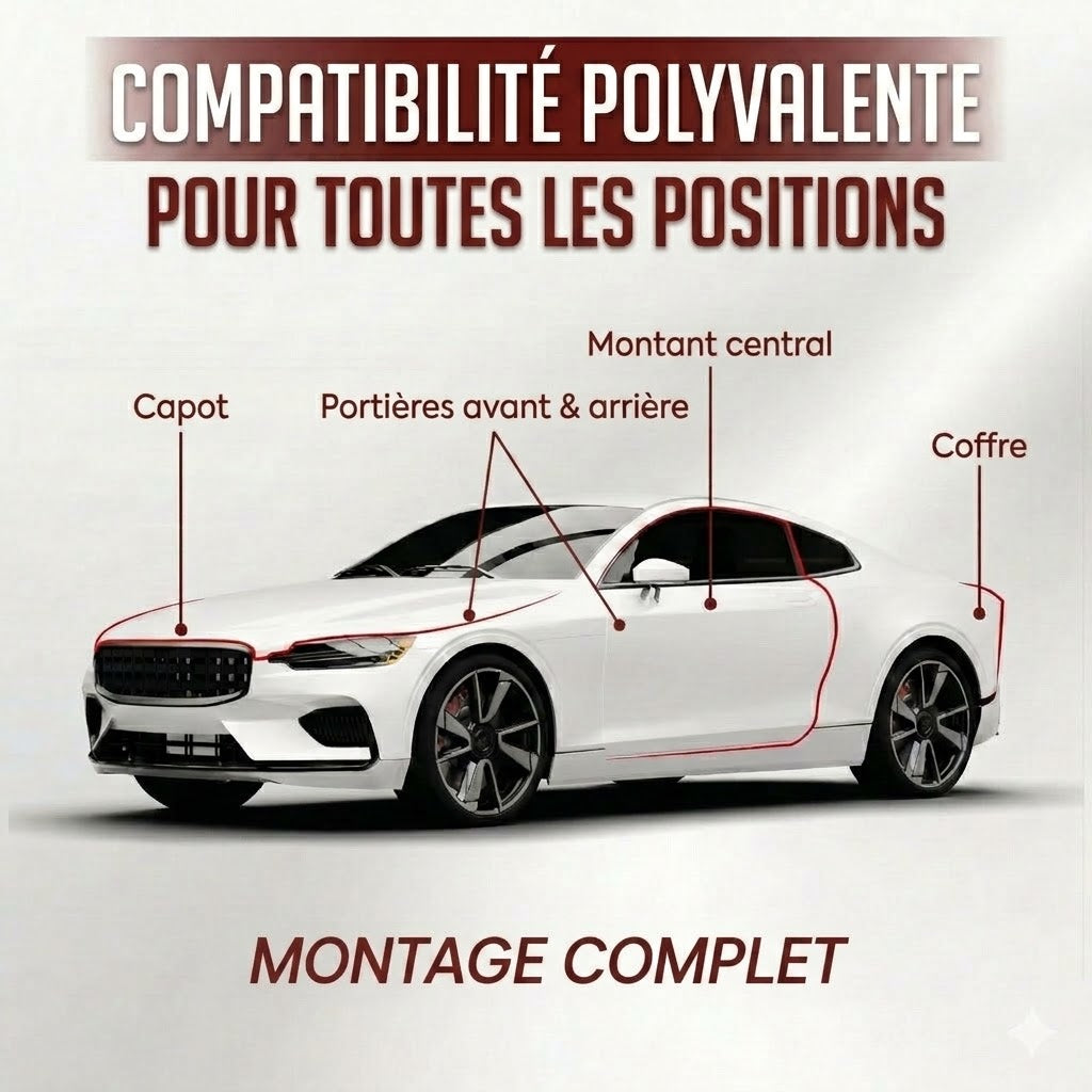 Bande d'étanchéité universelle pour voiture NovaPulse™ (caoutchouc EPDM auto-adhésif)