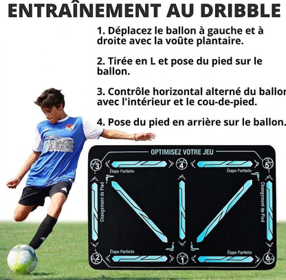 Tapis d'entraînement de football antidérapant NovaPulse™ (tapis d'agilité silencieux)