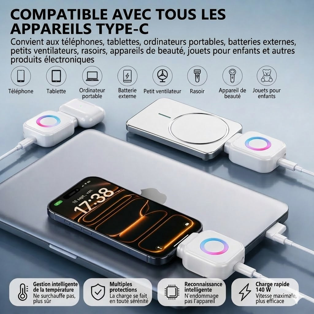 Chargeur Intelligent avec Arrêt Automatique