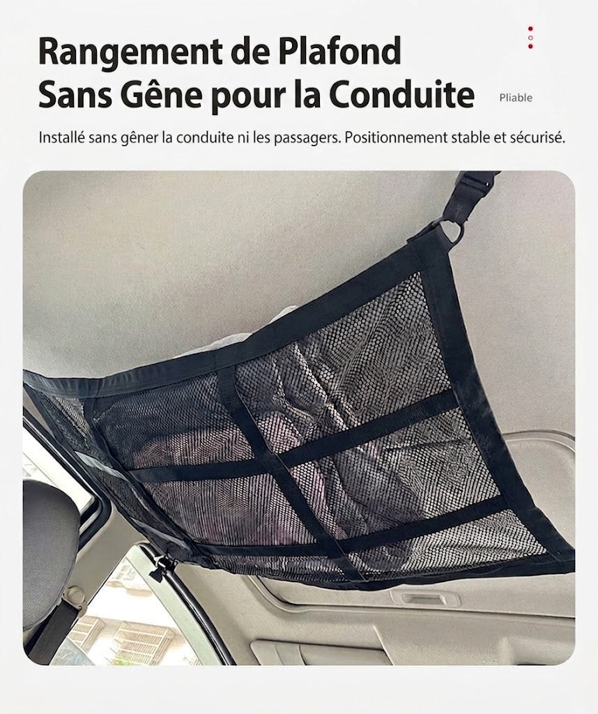SilkEase™ Filet de Rangement Plafond pour Voiture