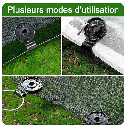 Clips de Fixation pour Toile d'Ombrage – Attaches Universelles Durables pour Extérieur