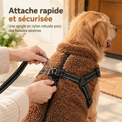 VaraLiving™ Manteau d'Hiver Chaud pour Chien | Bandes Réfléchissantes pour Chiens Petits & Moyens