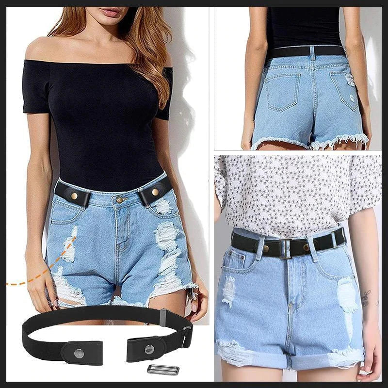 [ACHETEZ 1, OBTENEZ-EN 1 GRATUIT] Ceinture élastique invisible sans boucle GlideFlex™ | Ceinture confortable sans boucle