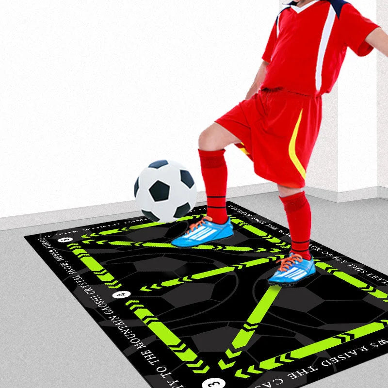 Tapis d'entraînement de football antidérapant NovaPulse™ (tapis d'agilité silencieux)