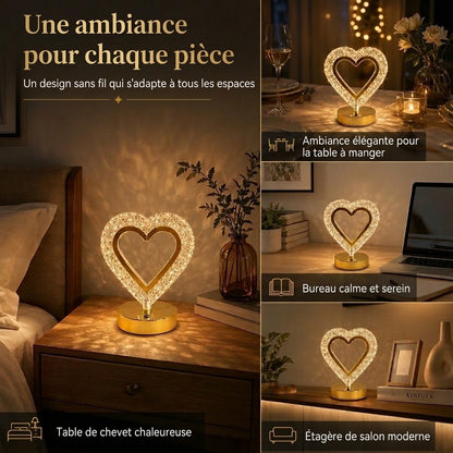 VaraLiving™ Veilleuse Tactile en Cristal Géométrique (Rechargeable USB)