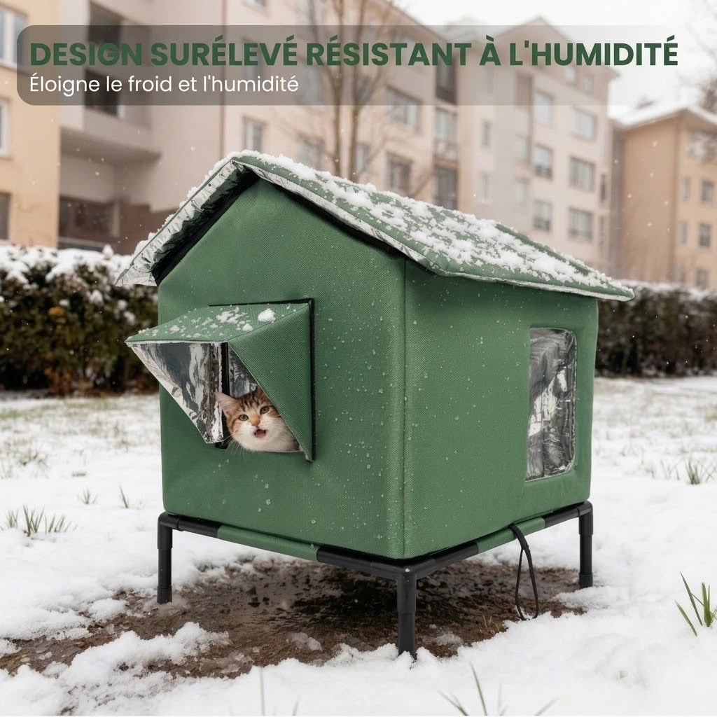 Maison surélevée pour chat d'extérieur OmniLiving™