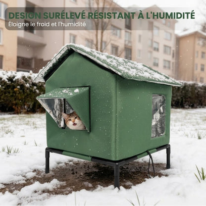 Maison surélevée pour chat d'extérieur OmniLiving™