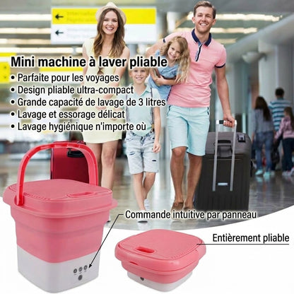 OmniLiving™ Mini Machine à Laver Portable & Design | Pour Sous-Vêtements & Chaussettes