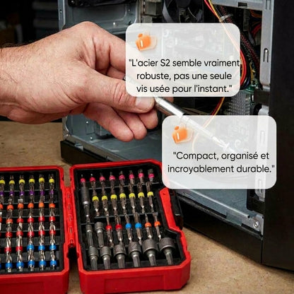 VaraLiving™ Jeu d'Embouts de Tournevis Magnétiques en Acier S2