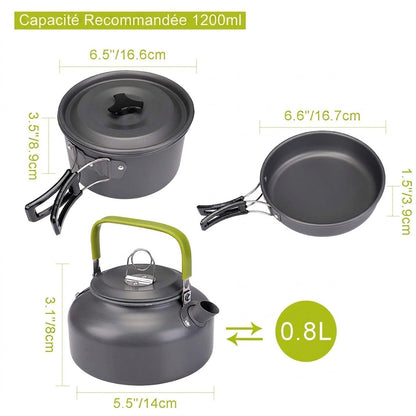 Réchaud de Camping Coupe-Vent Piézo
