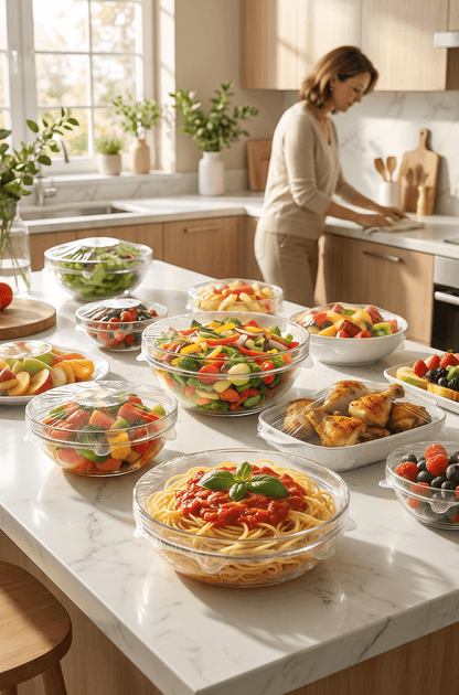 Couvre-bols élastiques pour la conservation des aliments OmniLiving™