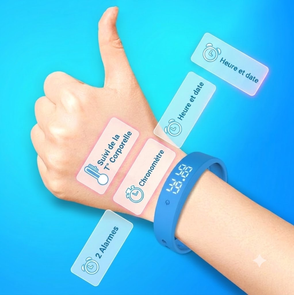 Bracelet connecté à capteur intelligent ApexFit™ | Bracelet de sport intelligent pour course à pied et entraînement