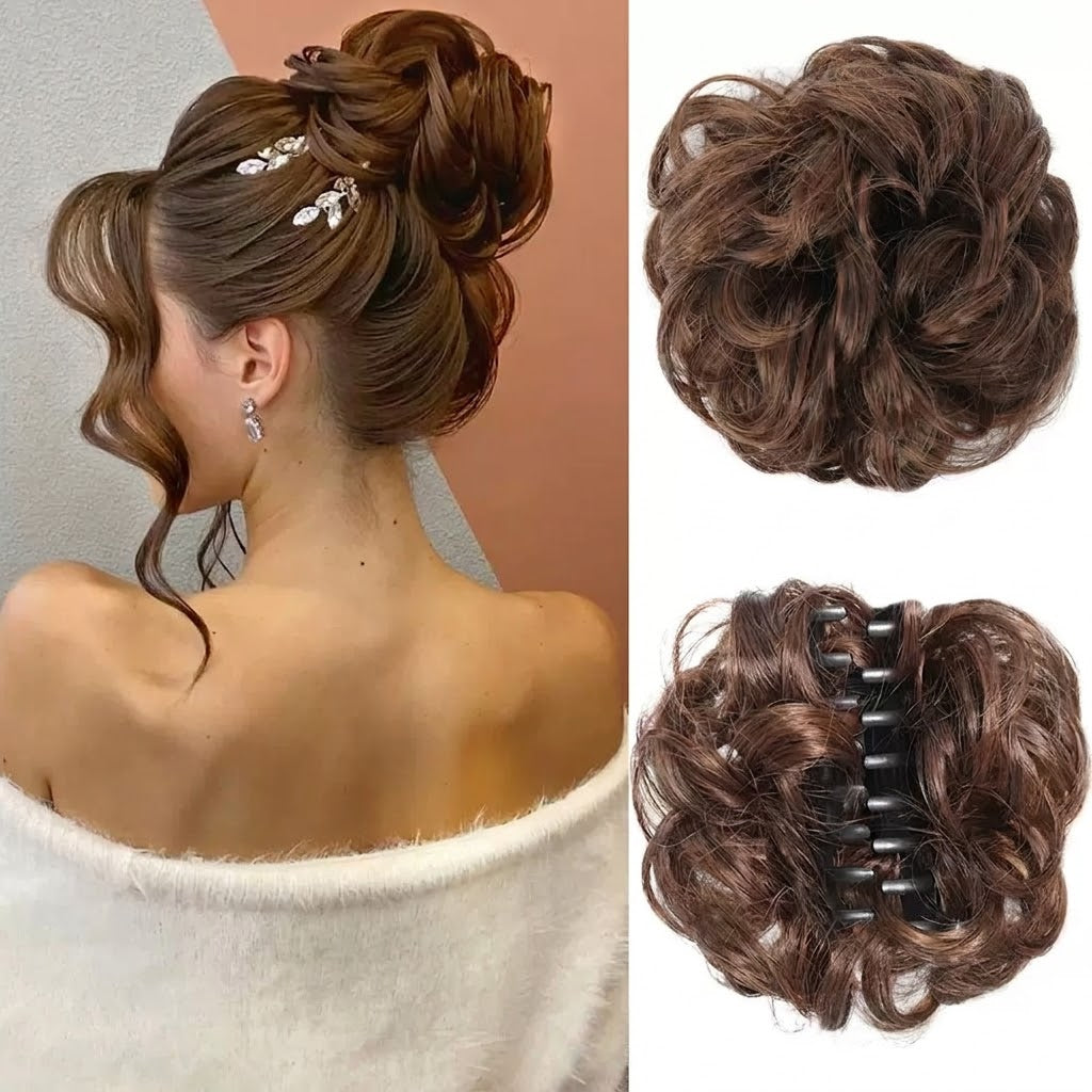 Chignon Flou avec Pince Crabe – Une Coiffure Parfaite en Quelques Secondes OFFRE : 1+1 GRATUIT !