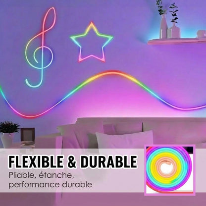 Bande lumineuse LED RGB flexible et intelligente avec application et télécommande VaraLiving™
