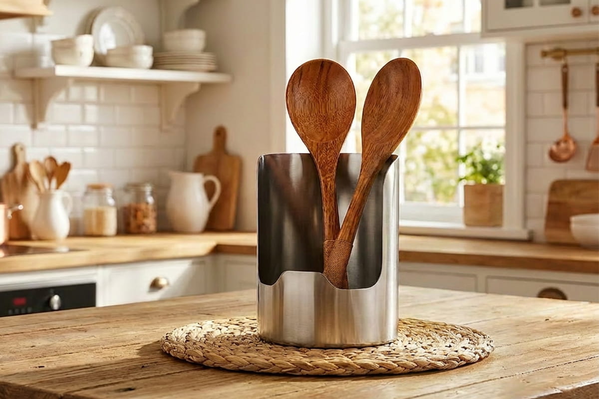 Égouttoir à Couverts Multifonction en Inox – 1 ACHETÉ = 1 OFFERT (Pack de 2)