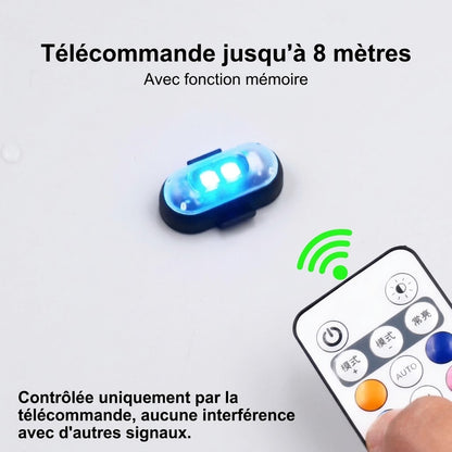 Bande lumineuse LED sans fil avec télécommande OmniLiving™ (8 couleurs)