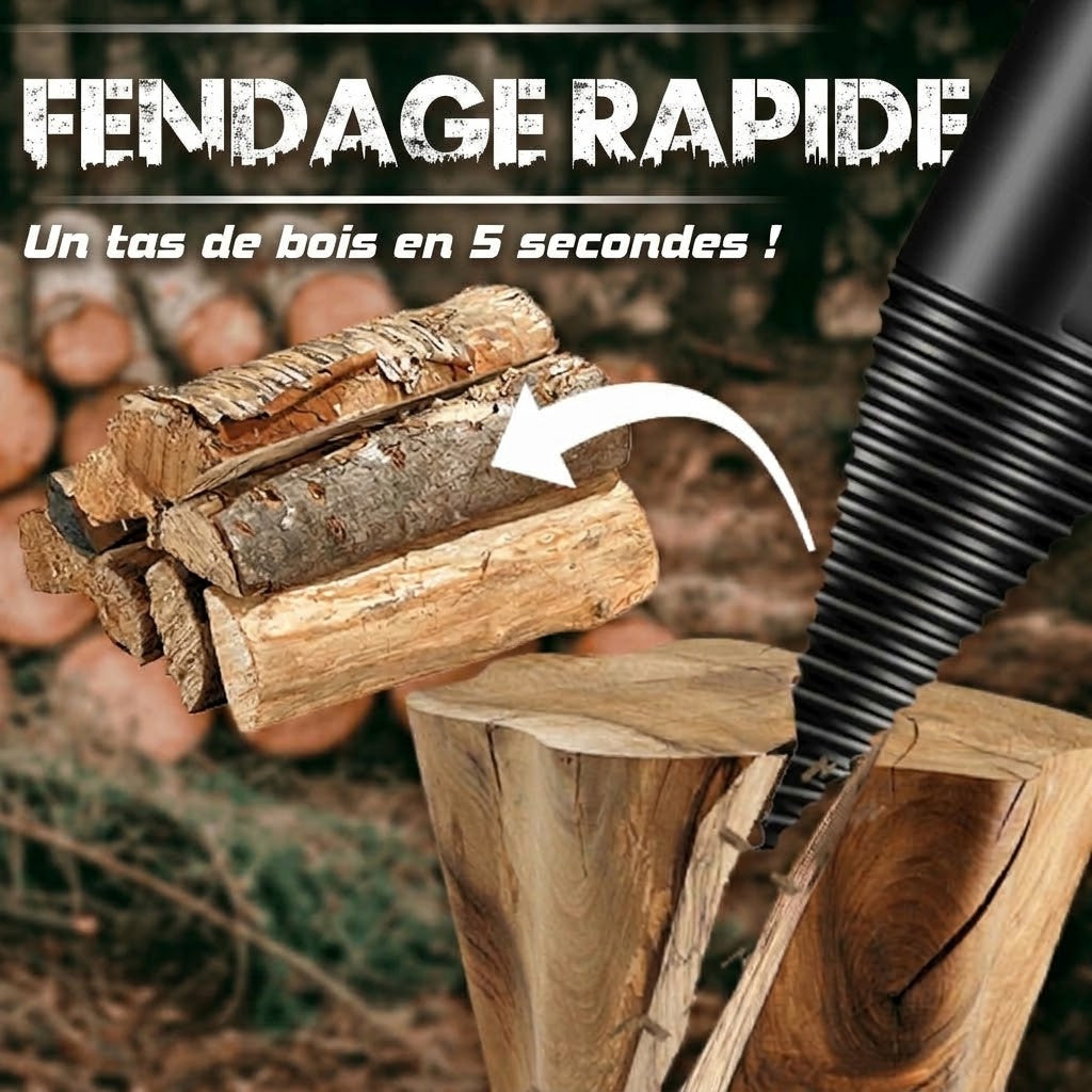 VaraLiving™ Foret Fendeur de Bûches pour Perceuse