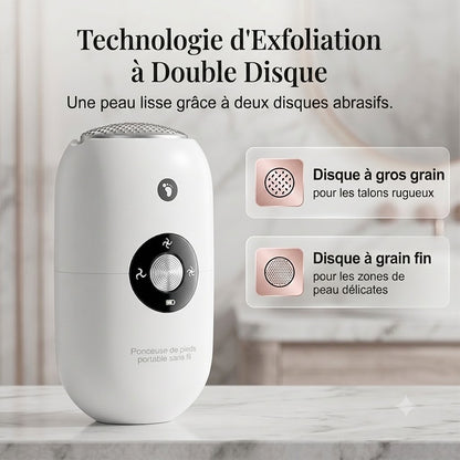 Rape à Pieds Électrique Portable – Rénovateur de Talons Automatique Anti-Callosités