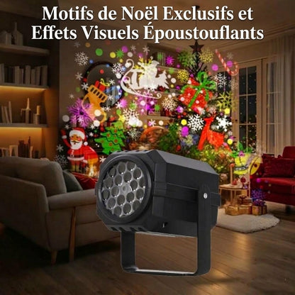 VaraLiving™ Projecteur LED de Noël Rotatif | 8 Motifs & Éclairage Extérieur Imperméable