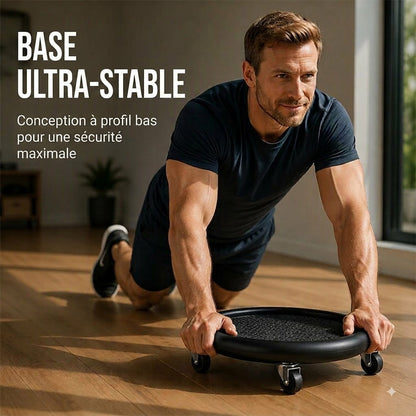 SilkEase™ Roue Abdominale avec Genouillère | Renforcement Abdominal & Gainage Efficace