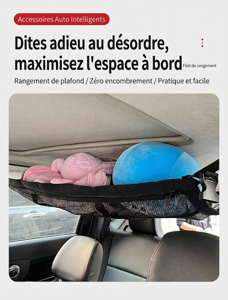 SilkEase™ Filet de Rangement Plafond pour Voiture
