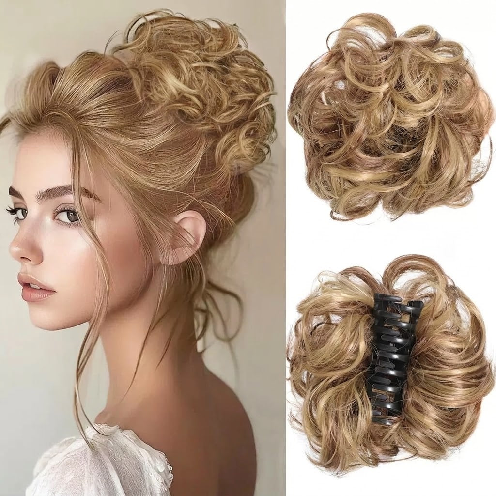 Chignon Flou avec Pince Crabe – Une Coiffure Parfaite en Quelques Secondes OFFRE : 1+1 GRATUIT !
