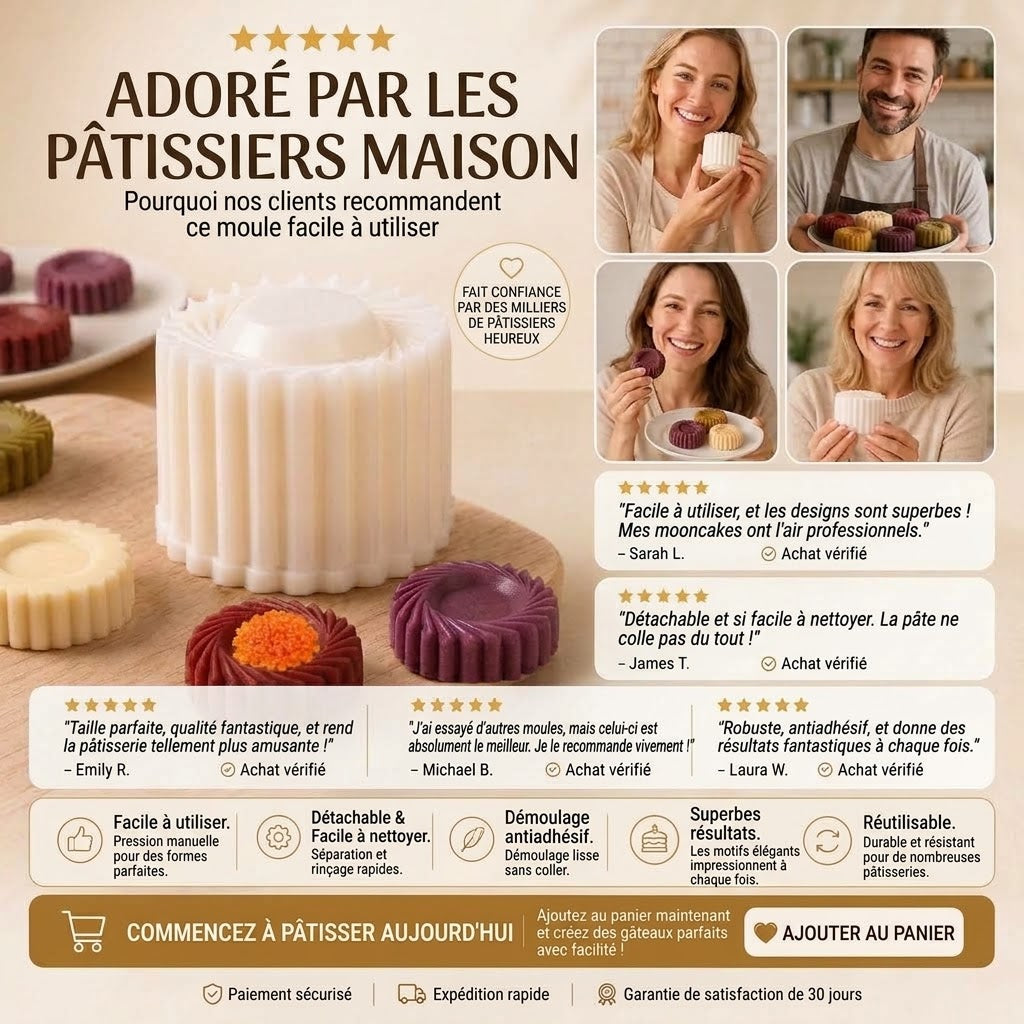 Moule à gâteau double face OmniLiving™ | Pour gâteaux créatifs et revêtement antiadhésif
