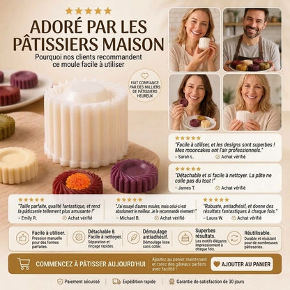 Moule à gâteau double face OmniLiving™ | Pour gâteaux créatifs et revêtement antiadhésif