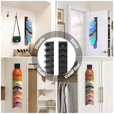Organisateur de Casquettes Mural – Rangement Astucieux pour une Entrée Stylée
