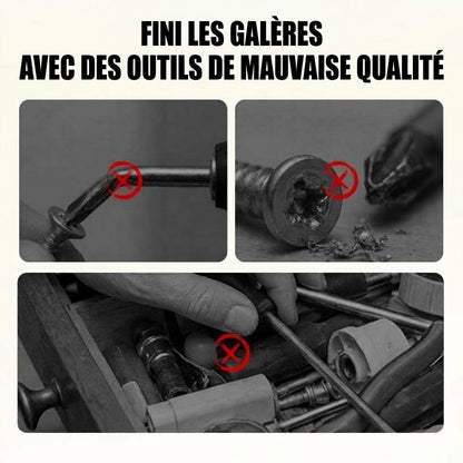 VaraLiving™ Jeu d'Embouts de Tournevis Magnétiques en Acier S2