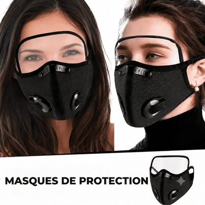 Masques de Protection avec Filtre à Charbon – 1 ACHETÉ = 1 OFFERT