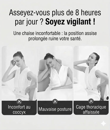 Coussin de Siège Mémoire de Forme – Anti-Mal de Dos