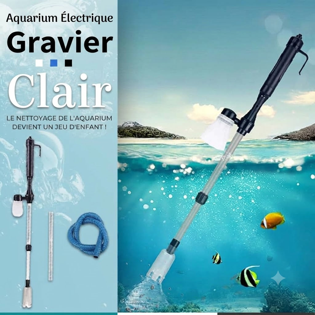 Nettoyeur de gravier électrique pour aquarium